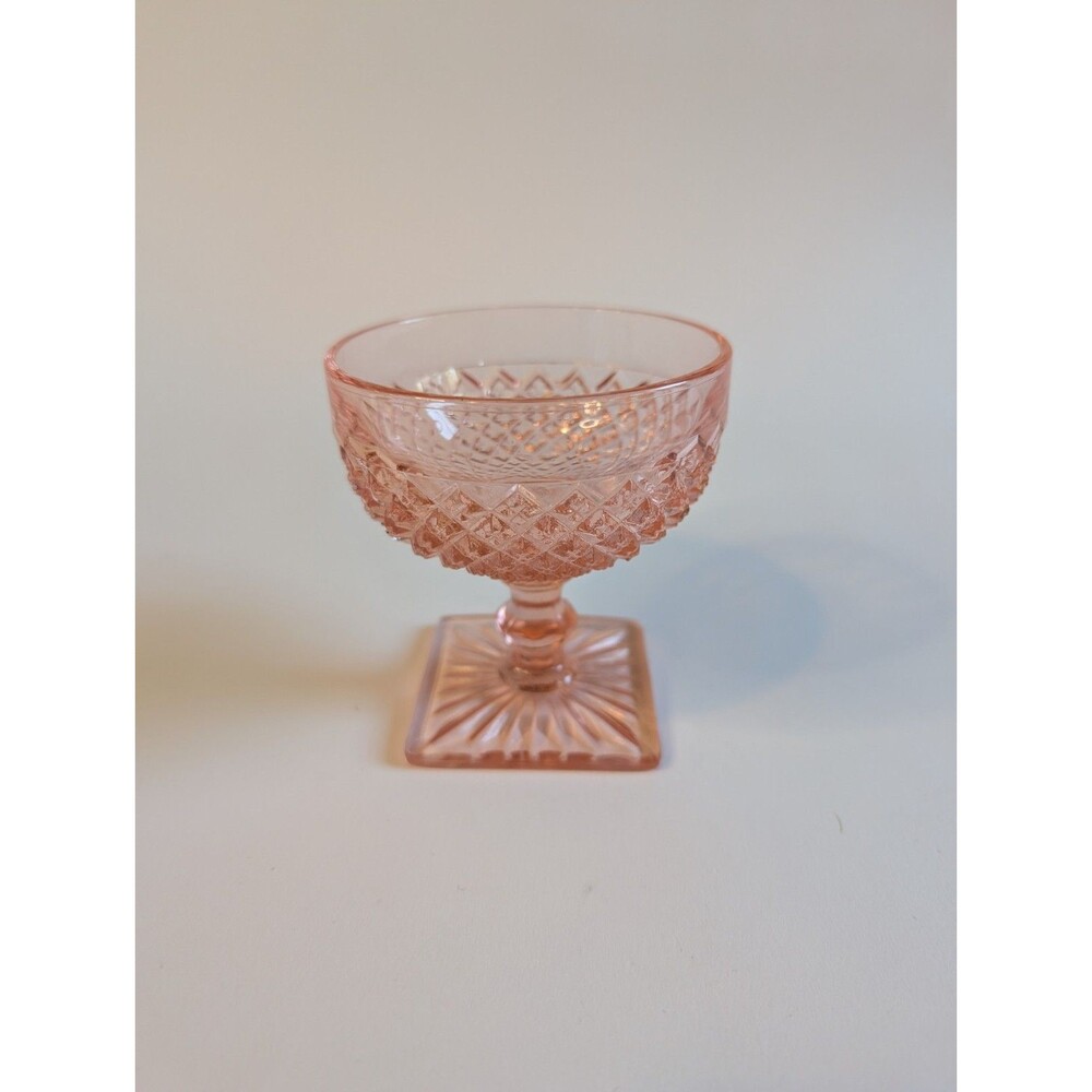 Anchor Hocking Miss America Pink Sherbet Dish - Depression Glass